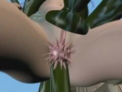 3D animación hentai puta dura follada por monstruo serpiente